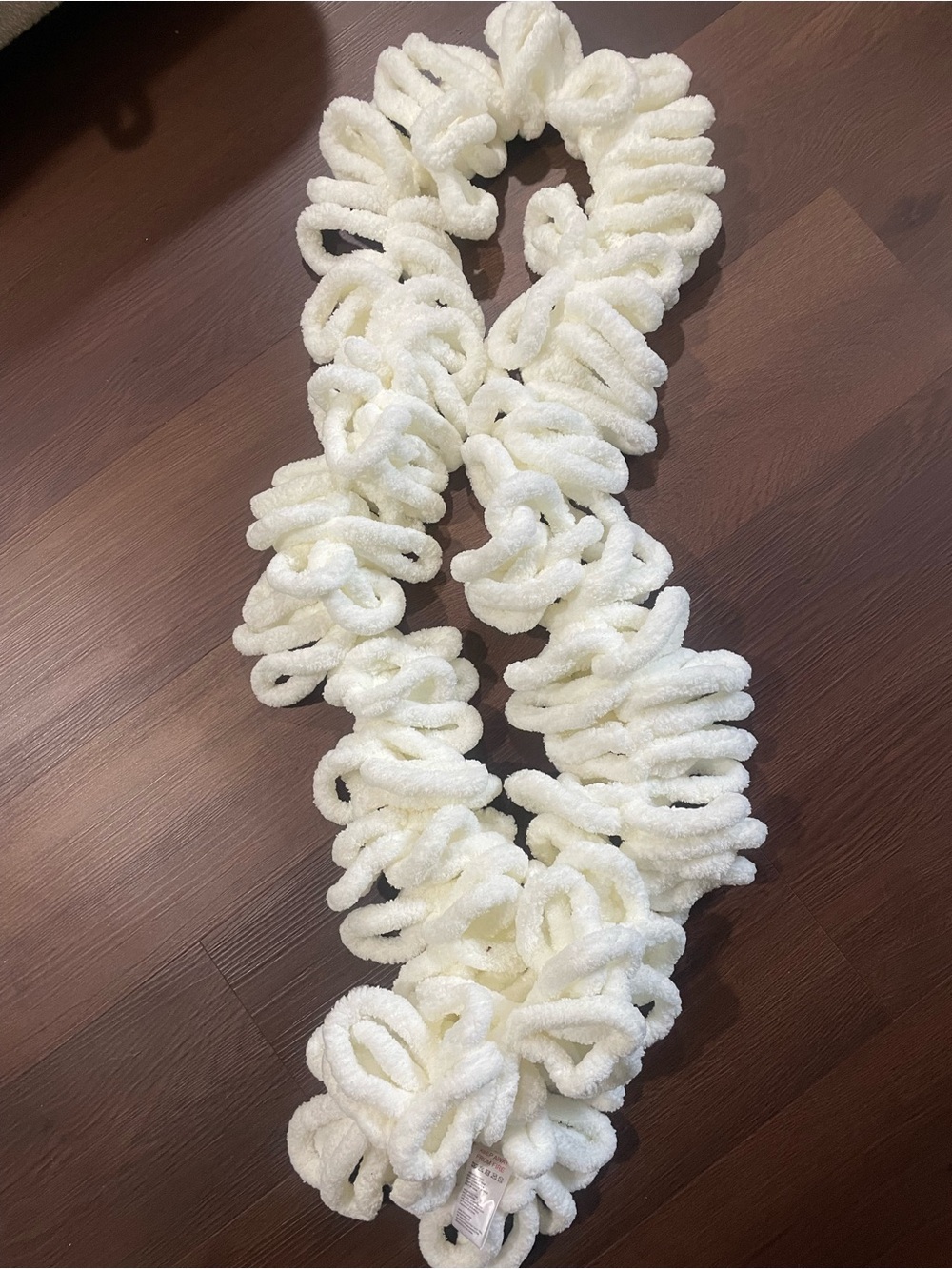 Plush Loop Scarf – Cream